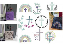 Stickserie ITH -  Rosenkranztasche Vol. 2